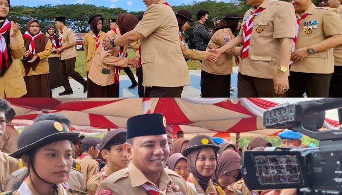 Andap Budhi Revianto Pimpin Upacara Peringatan Hari Pramuka ke 63 Tahun