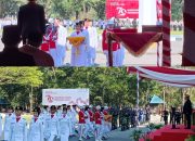 Siswa SMAN 4 Kendari & SMAN 1 Oheo Jadi Pembawa Baki HUT ke-79 RI di Kantor Gubernur Sultra