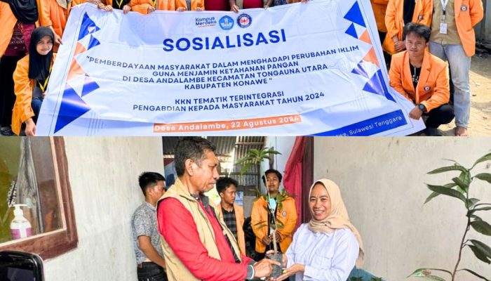 Hadapi Dampak Perubahan Iklim, KKN Tematik Mahasiswa UHO Sasar Masyarakat Desa Andalambe