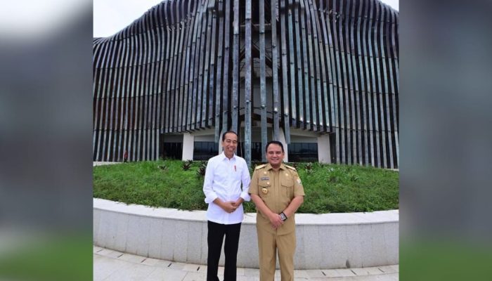 Pj Gubernur Sultra Andap Budhi Bersama Presiden Jokowi Sisir IKN Jelang HUT RI