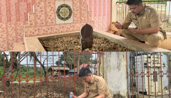 Abdul Azis Ziarahi Makam Mokole Raterate Sebelum Daftar ke KPU
