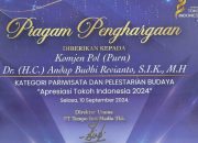 Andap Budhi Raih Penghargaan Tempo Media, Berkat Peran Tingkatkan Pariwisata & Pelestarian Budaya Sultra