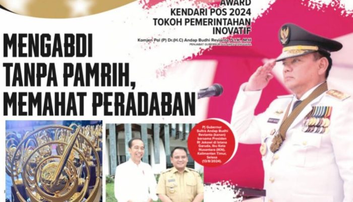 Banyak Inovasi, Andap Budhi Raih Sultra Award Kendari Pos 2024