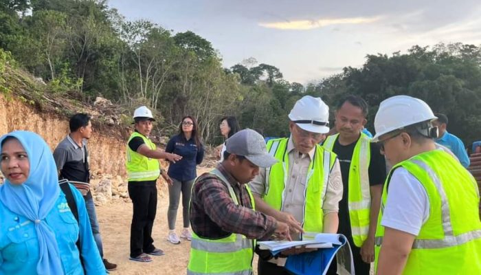 Sekda Sultra Turun Gunung, Cek Progres Pembangunan SMAN 7 Baubau
