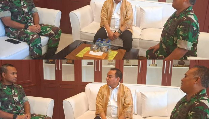 Bangun Sinergitas, Pj Gubernur Sultra Silaturahmi Dengan Danrem143 HO Kendari