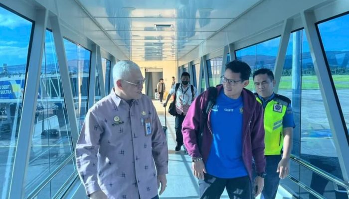 Tiba di Kendari, Sandiaga Langsung Terbang ke Labengki