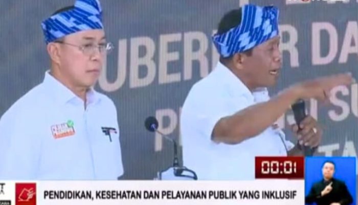 Debat Cagub Sultra: ASR Minim Bicara Ditanya Soal Pembangunan Indeks Kebudayaan