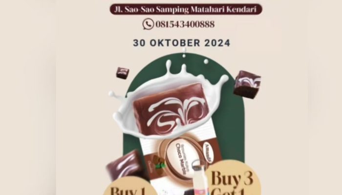 Amanda Brownies Buka Cabang ke-136 di Kendari, Gaet Kolaborasi UMKM Lokal