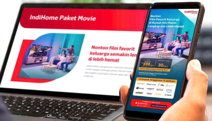 Telkomsel Rilis IndiHome Paket Movie Terbaru dan Lebih Hemat, Harga Mulai Rp309 Ribu