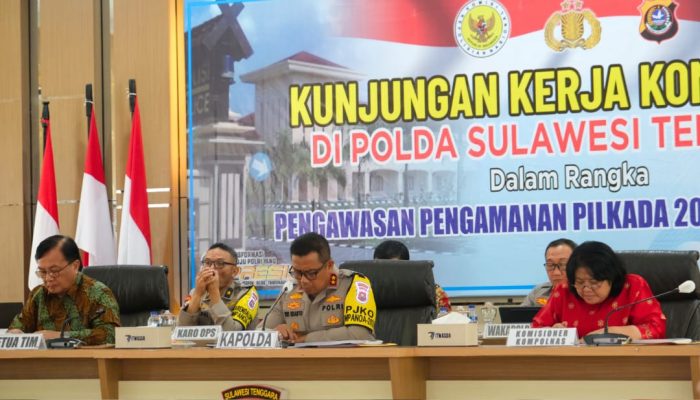 Kompolnas Tinjau Kesiapan Polda Sultra Amankan Pilkada Serentak 2024