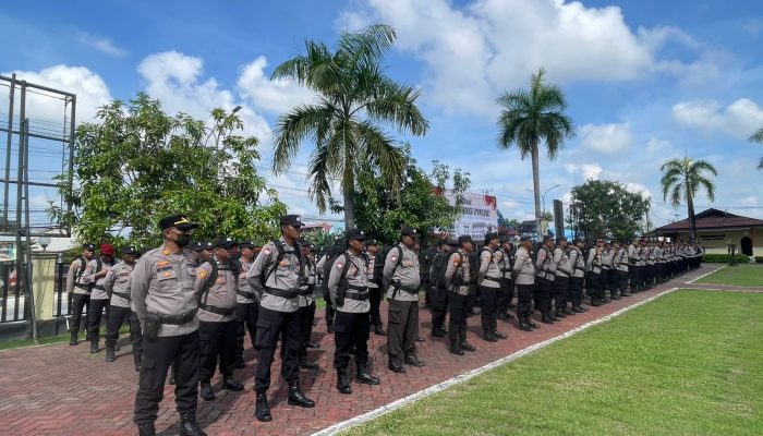 Jelang Pemungutan Suara Pilkada 2024, 315 Personel Kepolisian Jalani Apel Kesiapan Pengamanan