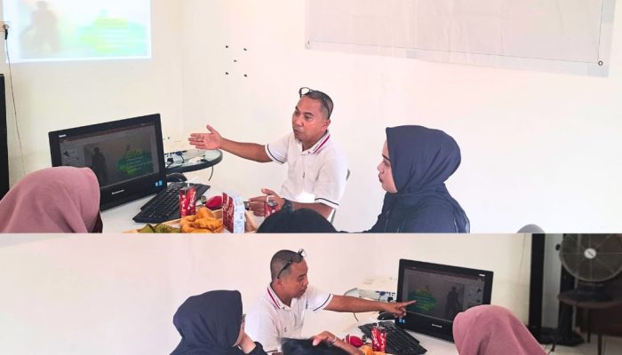 Fotografer Antara Berbagi Tips Teknik Dasar Fotografi ke Mahasiswa Magang UHO