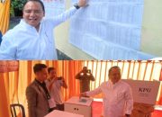 Pakai Kemeja Putih, Pj Gubernur Sultra Nyoblos di TPS 17 Mandonga