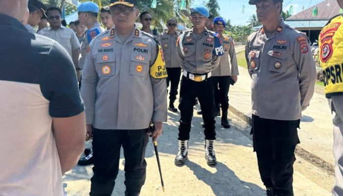 Kapolda Sultra Sisir Kabupaten Konkep di Hari H Pencoblosan
