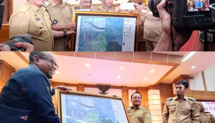 Digarap Setahun, Output Data Desa Presisi 10 Kecamatan di Kolut Diserahkan ke Pj Gubernur Sultra