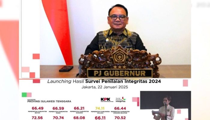 KPK RI Rilis Indeks SPI: 14 Kabupaten di Sultra Kategori Rentan Praktik Korupsi