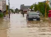 Kota Kendari Dikepung Banjir, Pedestrian MTQ Hingga Kawasan Pekuburan Punggolaka Terendam Air