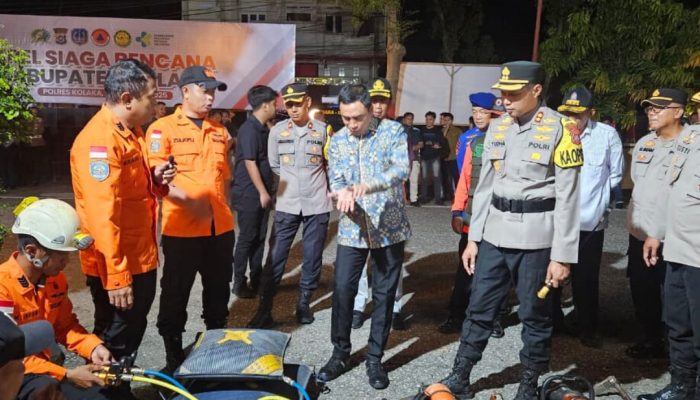 Antisipasi Gempa Bumi, Polres Kolaka Gelar Apel Gabungan Siaga & Latihan Penanggulangan Bencana