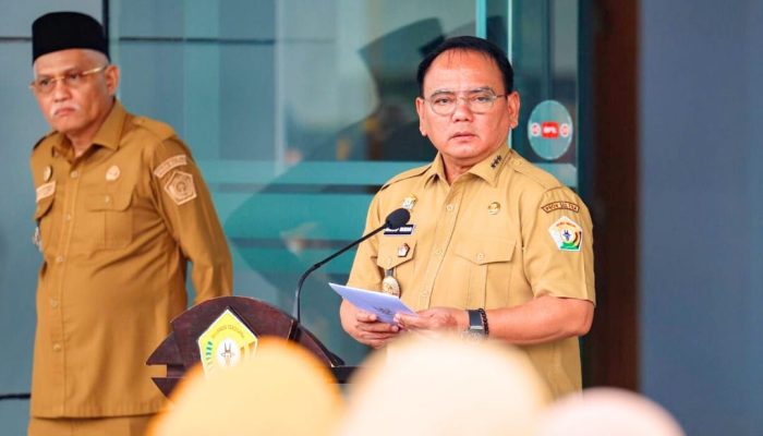 Pimpin Apel Gabungan ASN, Pj Gubernur Bahas Mitigasi Bencana Hingga Langkah Mitigasi Bencana