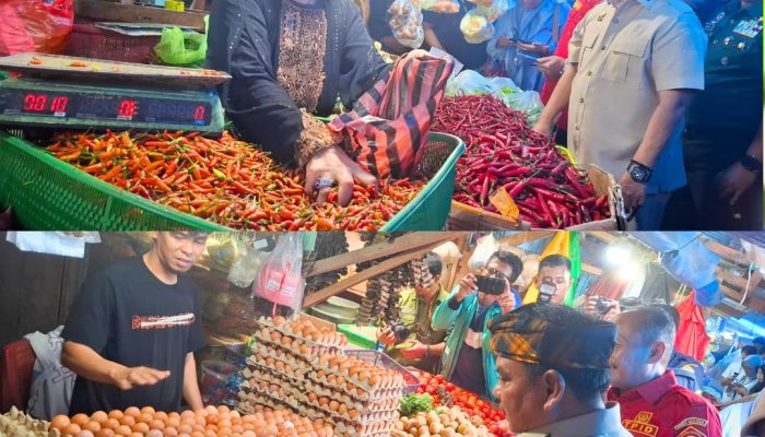 Jelang Ramadan, Pj Gubernur Sultra Cek Harga & Stok Pangan di Pasar Tradisional