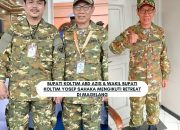 Wabup Koltim Yosep Sahaka, Pakai Baju Komcad Ala Militer Susul Bupati Jalani Retreat