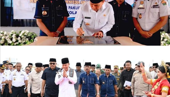 Gubernur Andi Sumangerukka Resmikan Terminal Lacaria Plus SPAM Pakue Utara