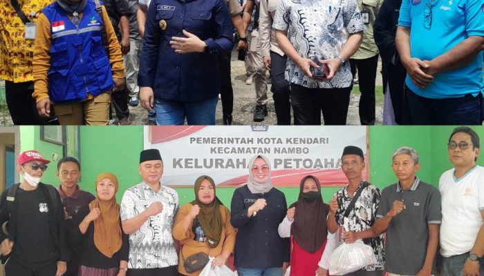 Wali Kota Kendari Sambangi 4 Kelurahan, Bantu 121 KK Terdampak Banjir