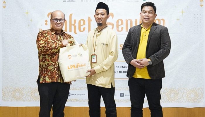 Kantor Perwakilan LPS III Bagikan 200 Paket Sembako di Makassar & Takalar