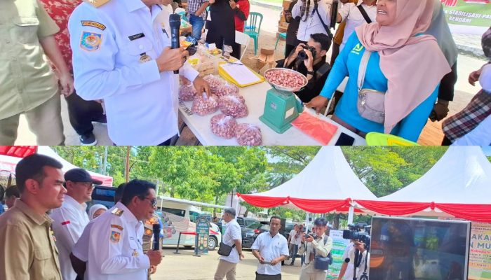 Launching Pasar Murah Serentak se-Sultra, Hugua Imbau Warga Budayakan Belanja Bijak