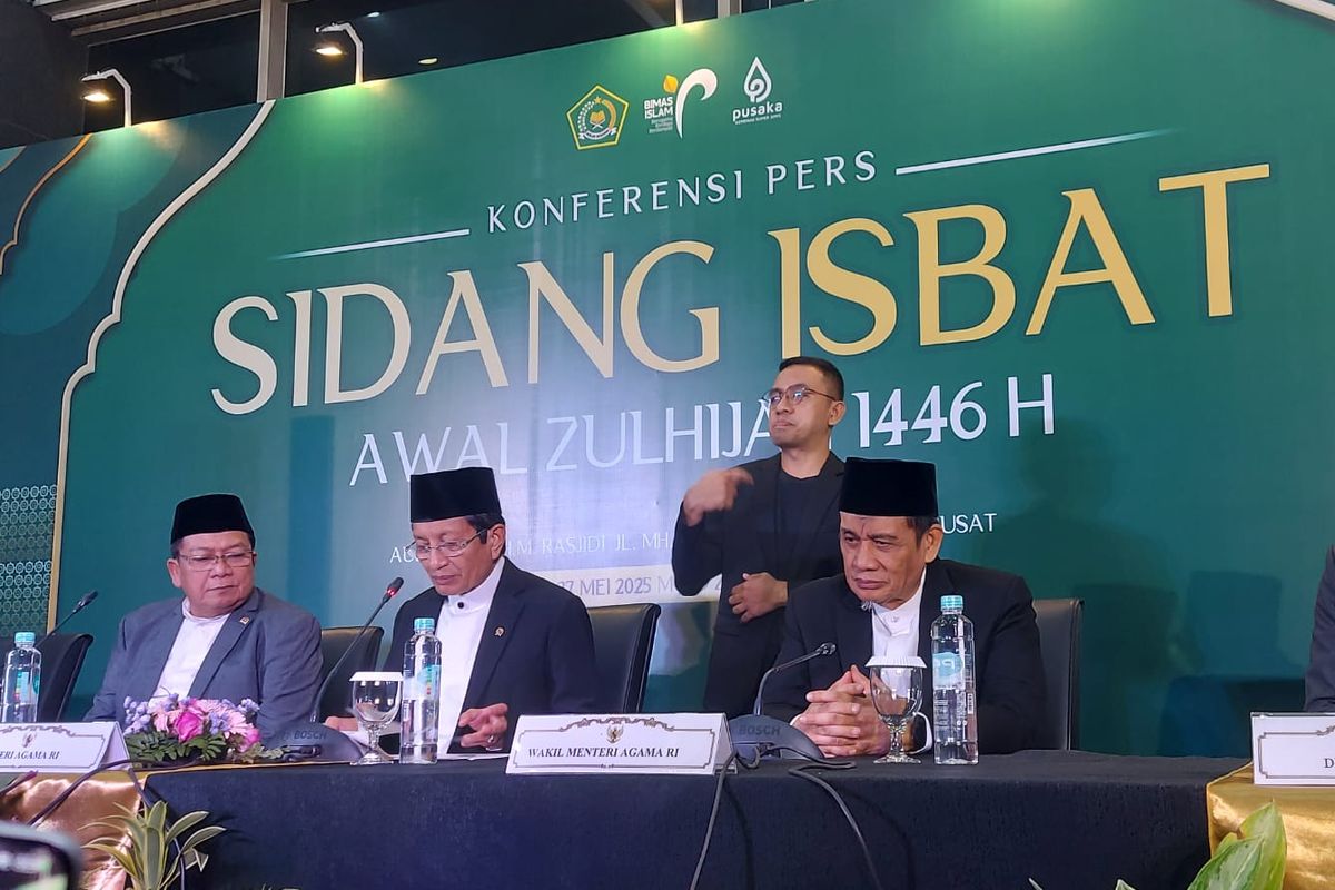 Konferensi Pers Penetapan 1 Zulhijah 1446 H/2025 M