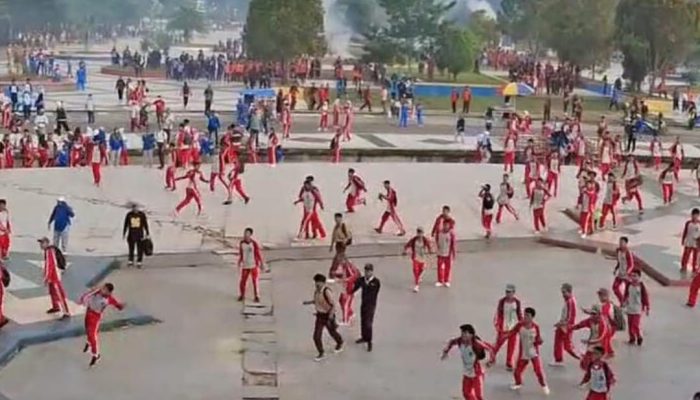 Kerja Bakti Berujung Tawuran, Polisi Amankan Satu Pelaku di Tugu MTQ Kendari