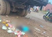 Innalillahi ! Penjual Sayur di Konawe Tewas Ditabrak Truk Tambang VDNI