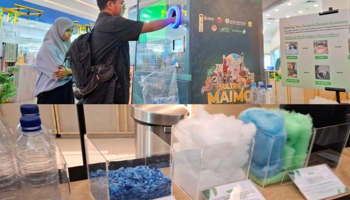 Menjajal Mesin ‘ATM’ Sampah di Sultra Maimo 2025, Panen Cuan Dari Sampah Plastik