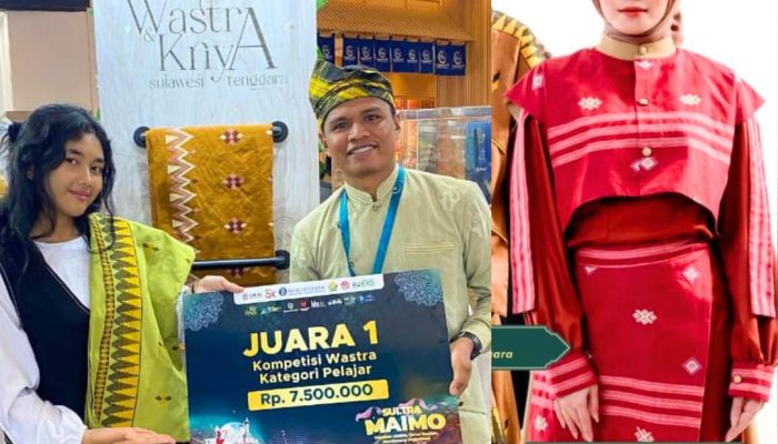 Motif Tenun Nira Lakoo Khas Buton Tengah Lolos Kurasi Wastra Nasional di Ajang Sultra Maimo 2025