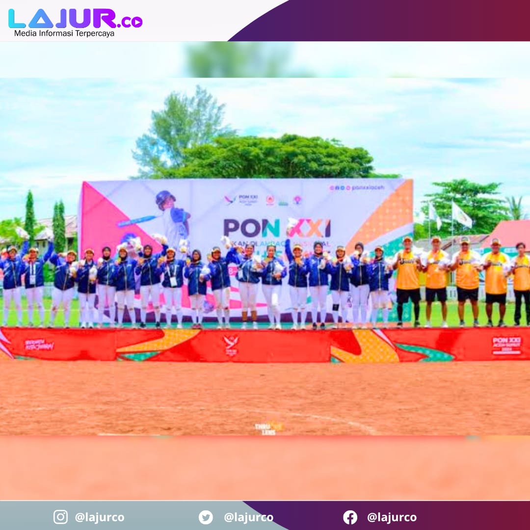 Ketgam ; Atlet Sofball Putri Sultra meraih medali emas pada ajang PON Aceh-Sumut 2024.