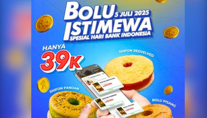 Satu Hari Saja! Promo Bolu Spesial di Asia Baru Sambut Hari Bank Indonesia