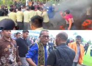 Diwarnai Kericuhan, Massa Tolak Hasil Pilrek UHO Adu Mulut dengan Prof Zamrun