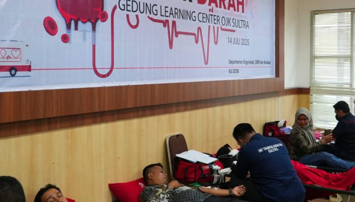 Donor Darah Karyawan OJK Sultra Didonasikan ke PMI