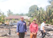 Satu Unit Rumah Terbakar di Ulundoro, Pemda Sigap Beri Bantuan