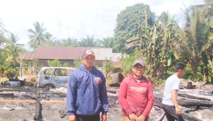 Satu Unit Rumah Terbakar di Ulundoro, Pemda Sigap Beri Bantuan