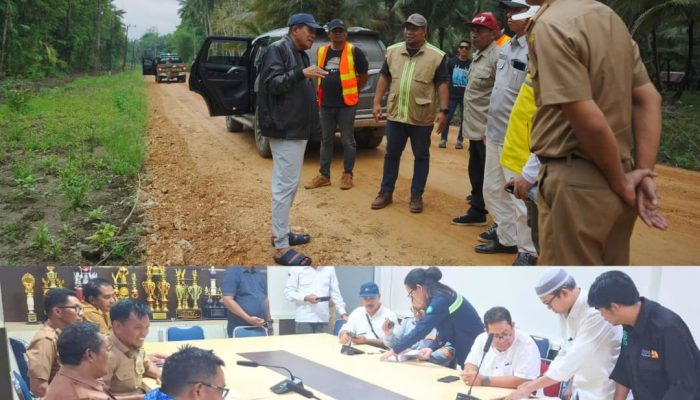 Wagub Hugua Sidak Progress Proyek Jalan Rusak Ruas Ronta-Lambale Butur