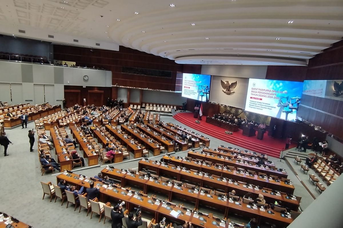 Suasana Rapat Paripurna DPR RI. Foto : Ist
