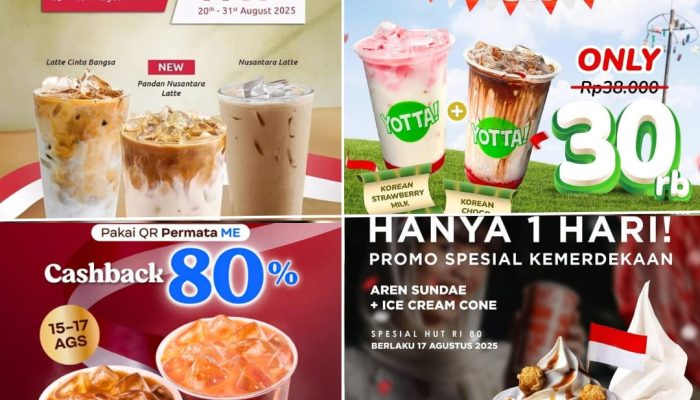 Gebyar Promo Kemerdekaan: Berbagai Brand F&B Rayakan HUT ke-80 RI dengan Diskon Menggila!