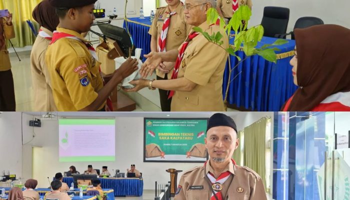 DLH Support Program Kwarda Pramuka, Donasikan 400 Bibit Pohon ke Sekolah Adiwiyata se-Sultra