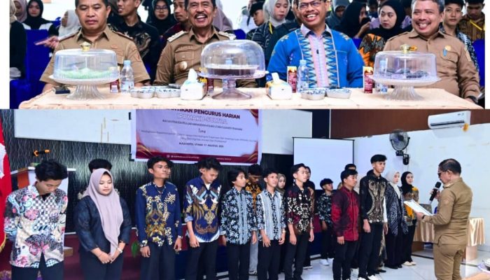 Bupati, Wabup & Pj Sekda Kolaka Utara Tampil Kompak Saat Pelantikan Pengurus IPPMAKU Sultra