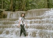 Sherly Tjoanda Tur Wisata Air Terjun Moramo di Sela Agenda Rakornas Produk Hukum Daerah