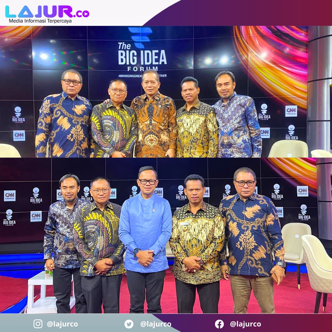 Wakil Bupati Kolaka Utara H Jumarding bersama Staf Ahli Gubernur Bidang Kemasyarakatan dan SDM Setda Sultra Sukanto Toding dan Kepala Bappeda Kolut Ismail, berbicara dengan Menteri Koperasi RI Ferry Joko Juliantono, Wakil Menteri Dalam Negeri Bima Arya dan Guru Besar Universitas Padjajaran Prof Sofyan Sjaf membahas Urgensi Data Desa Presisi untuk Kopdes Merah Putih pada The Big Idea Forum CNN Jakarta, Kamis (11/9/2025).
