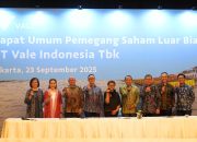 PT Vale Umumkan Struktur Baru Direksi Hasil RUPSLB, Berikut Daftar Lengkapnya!