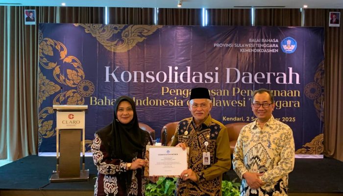 Dipimpin Sekda, Balai Bahasa Akan Intens Awasi Penggunaan Bahasa Indonesia di Sultra