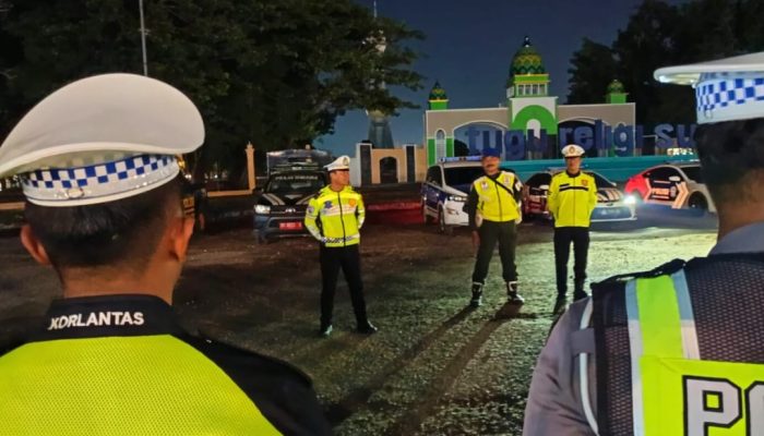 Ditlantas Polda Sultra Patroli Skala Besar, Gerbang Batas Kota Masuk Titik Pantau